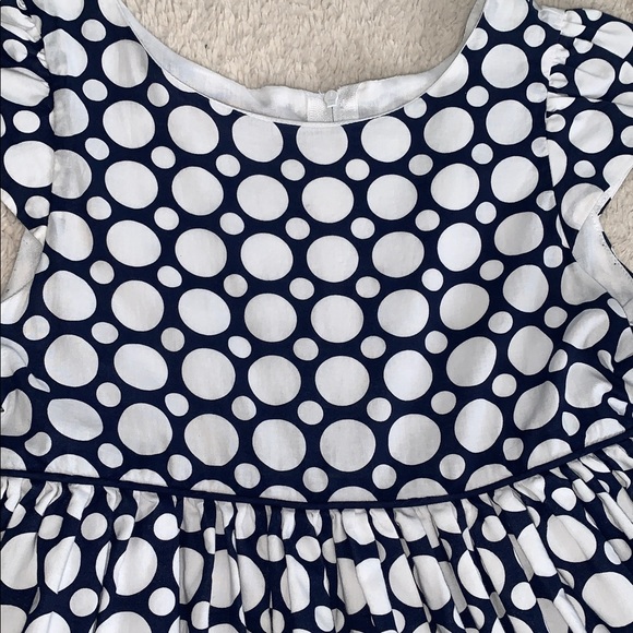 Biscotti Blue & White Dot Dress 10 EUC Ties in back - Picture 7 of 15